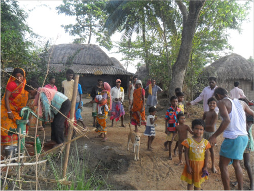 Adivasi Dorfbewohner Adivasi Dorfbewohner